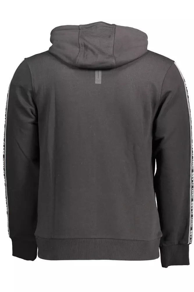 Cavalli Class Elegant Hooded Sweatshirt with Contrasting Details Cavalli Class