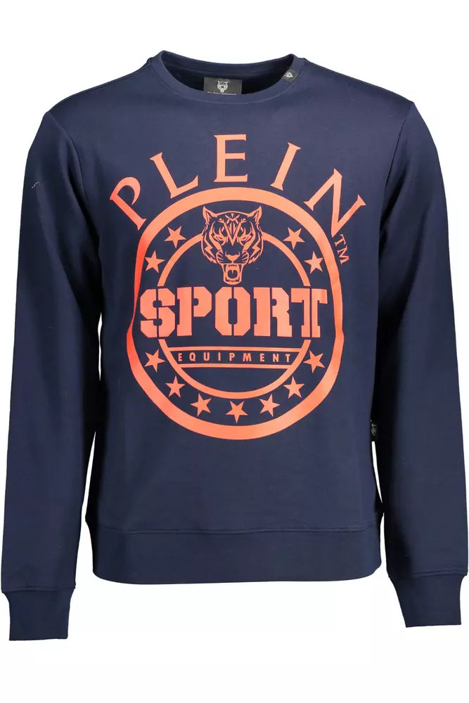 Plein Sport Athletic Blue Long-Sleeved Sweatshirt Plein Sport