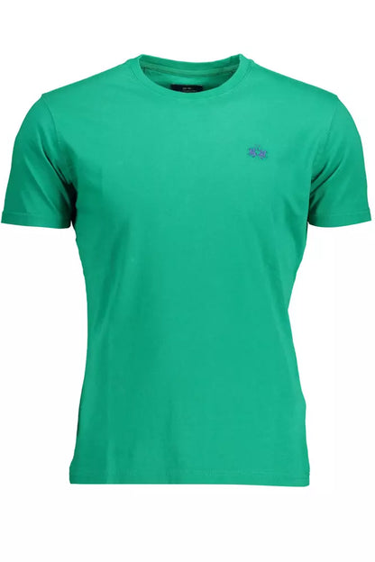 La Martina Regal Green Embroidered Logo Tee La Martina