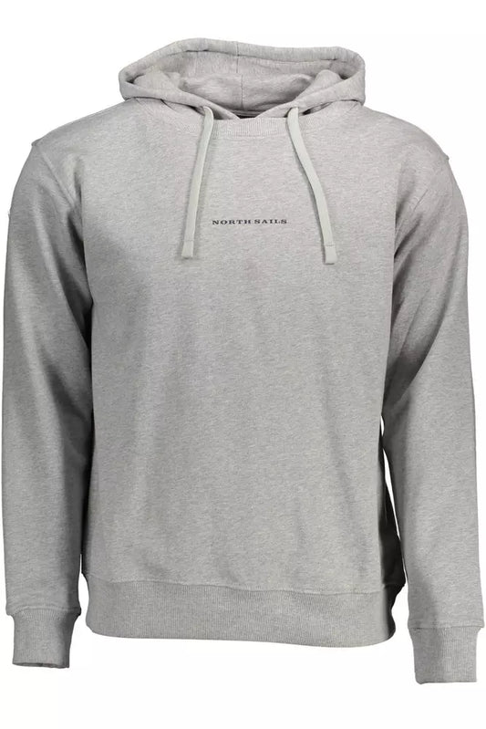 North Sails Chic Gray Long-Sleeved Hooded Sweatshirt North Sails