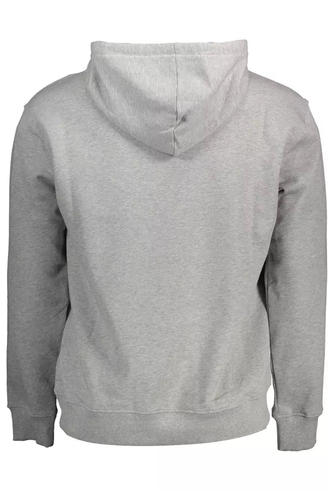 North Sails Chic Gray Long-Sleeved Hooded Sweatshirt North Sails