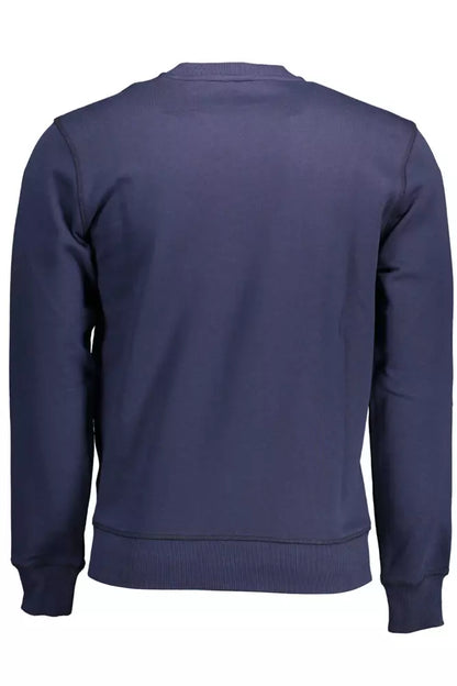 North Sails Sleek Blue Cotton Crewneck Sweatshirt North Sails