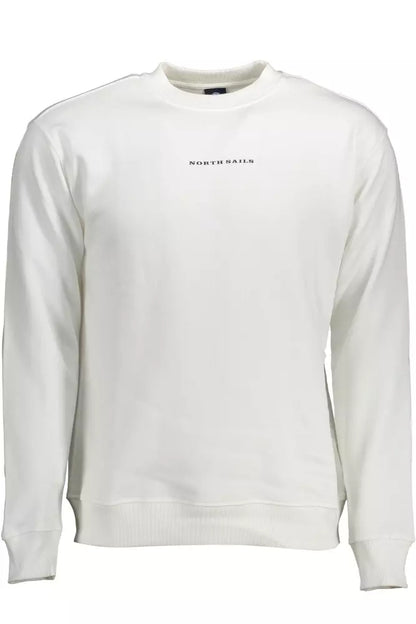 North Sails Elegant White Cotton Sweater for Men North Sails