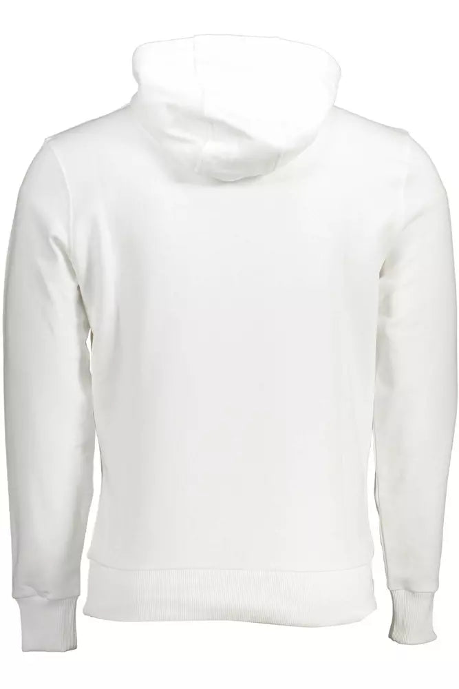 North Sails Chic White Hooded Cotton Sweatshirt North Sails