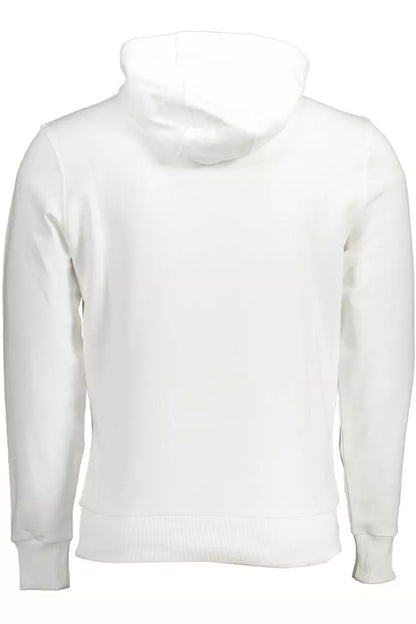 North Sails Chic White Hooded Cotton Sweatshirt North Sails