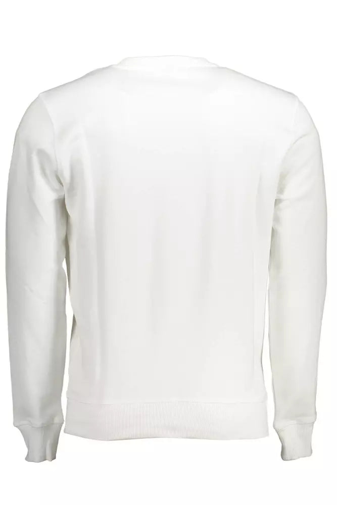 North Sails Exclusive White Cotton Round Neck Sweater North Sails