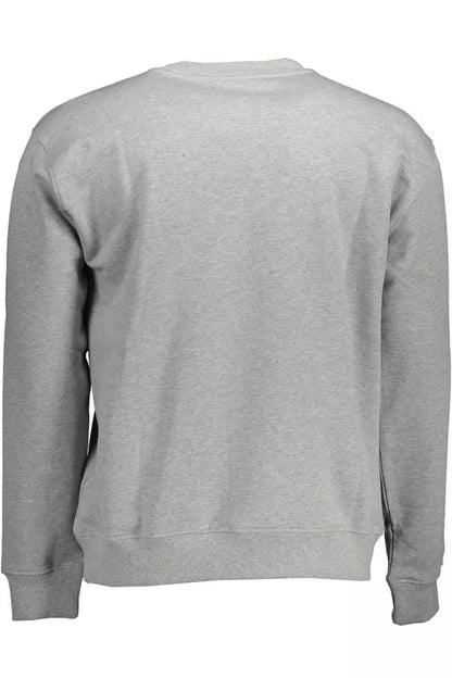 North Sails Elegant Gray Long-Sleeved Crewneck Sweater North Sails