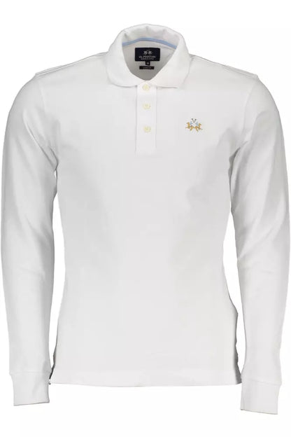 La Martina Elegant Slim Fit Long-Sleeved Polo Shirt La Martina