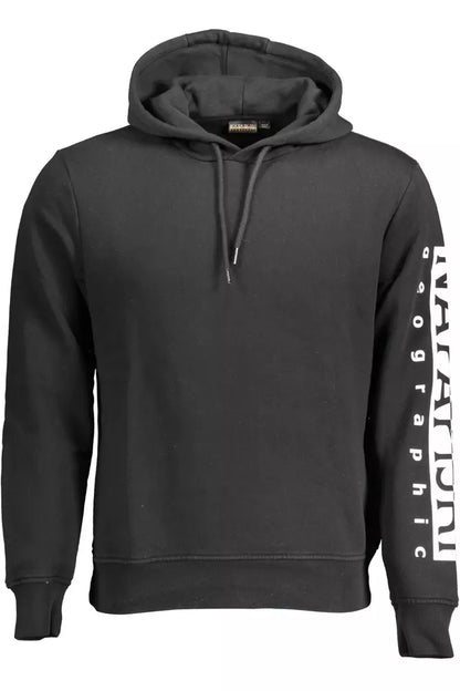 Napapijri Sleek Hooded Sweatshirt with Signature Print Napapijri