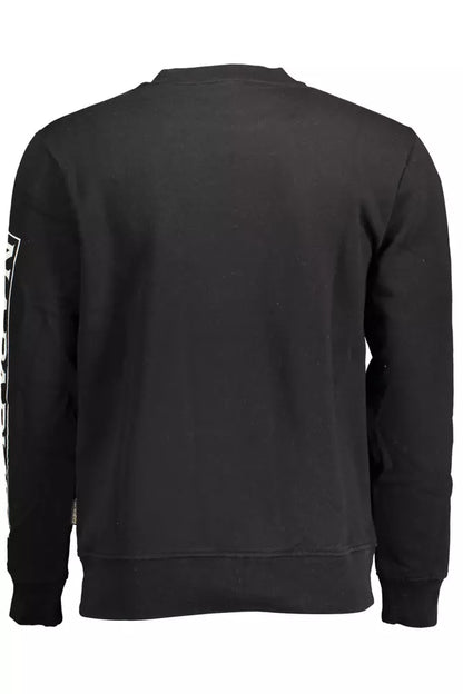 Napapijri Elevate Your Style with a Sleek Black Sweatshirt Napapijri