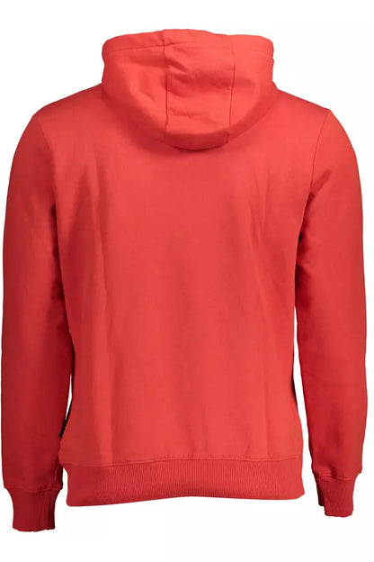 Napapijri Chic Pink Hooded Sweatshirt with Logo Detail Napapijri