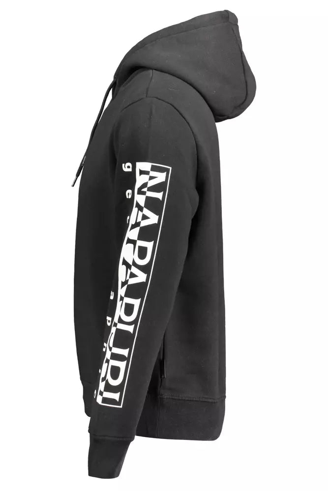 Napapijri Sleek Hooded Sweatshirt with Signature Print Napapijri