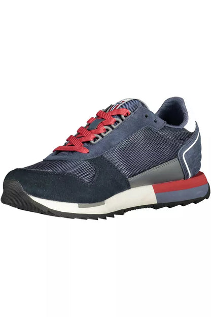 Napapijri Elegant Blue Sneakers with Contrasting Details Napapijri