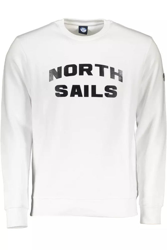 North Sails Elegant White Crew Neck Sweater North Sails