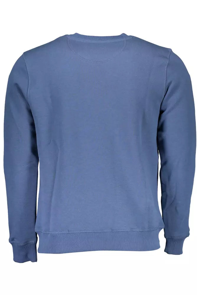 North Sails Chic Blue Printed Logo Sweatshirt North Sails