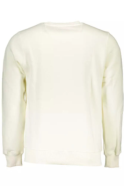 North Sails Elegant White Round Neck Sweatshirt North Sails