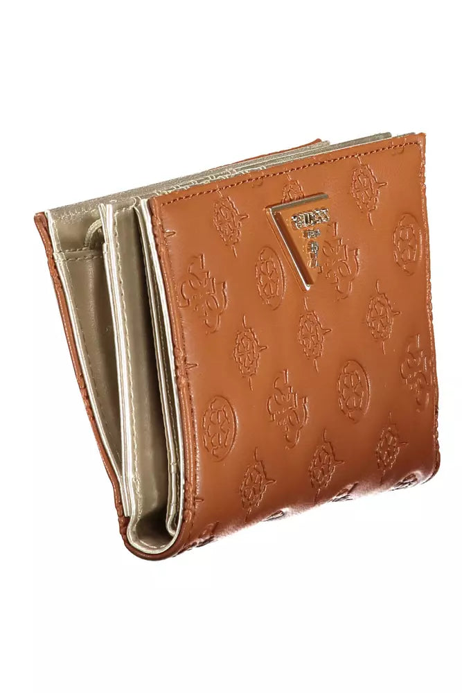 Guess Jeans Chic Brown Wallet with Ample Storage Guess Jeans