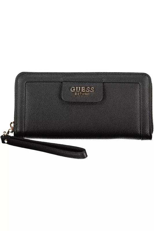 Guess Jeans Chic Black Multi-Compartment Wallet Guess Jeans