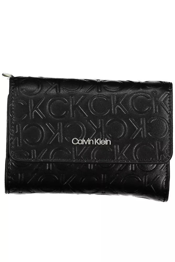 Calvin Klein Elegant Black Polyethylene Wallet with RFID Blocker Calvin Klein