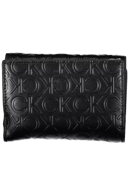 Calvin Klein Elegant Black Polyethylene Wallet with RFID Blocker Calvin Klein