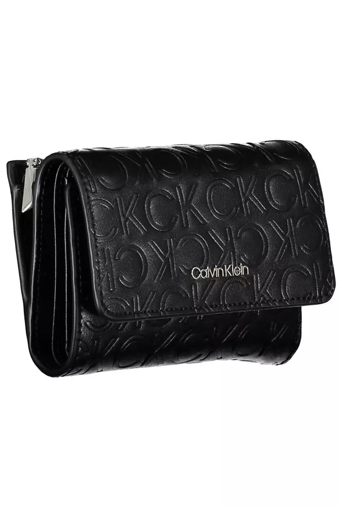 Calvin Klein Elegant Black Polyethylene Wallet with RFID Blocker Calvin Klein