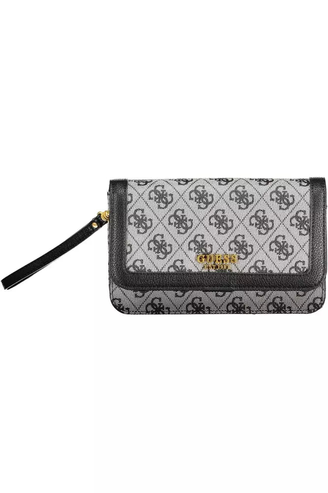 Guess Jeans Elegant Black Multi-Compartment Wallet Guess Jeans