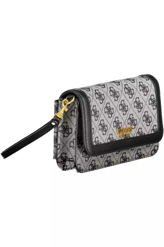 Guess Jeans Elegant Black Multi-Compartment Wallet Guess Jeans