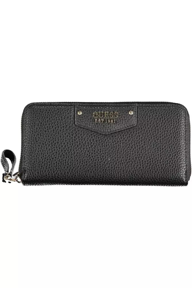 Guess Jeans Sleek Black Multi-Compartment Wallet Guess Jeans