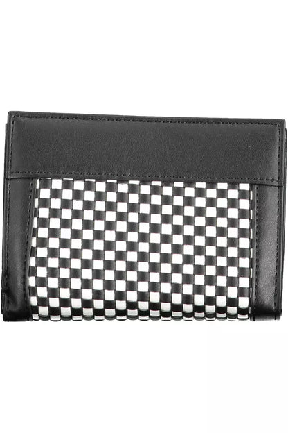 Guess Jeans Sleek Black Polyethylene Wallet with Contrasting Details Guess Jeans