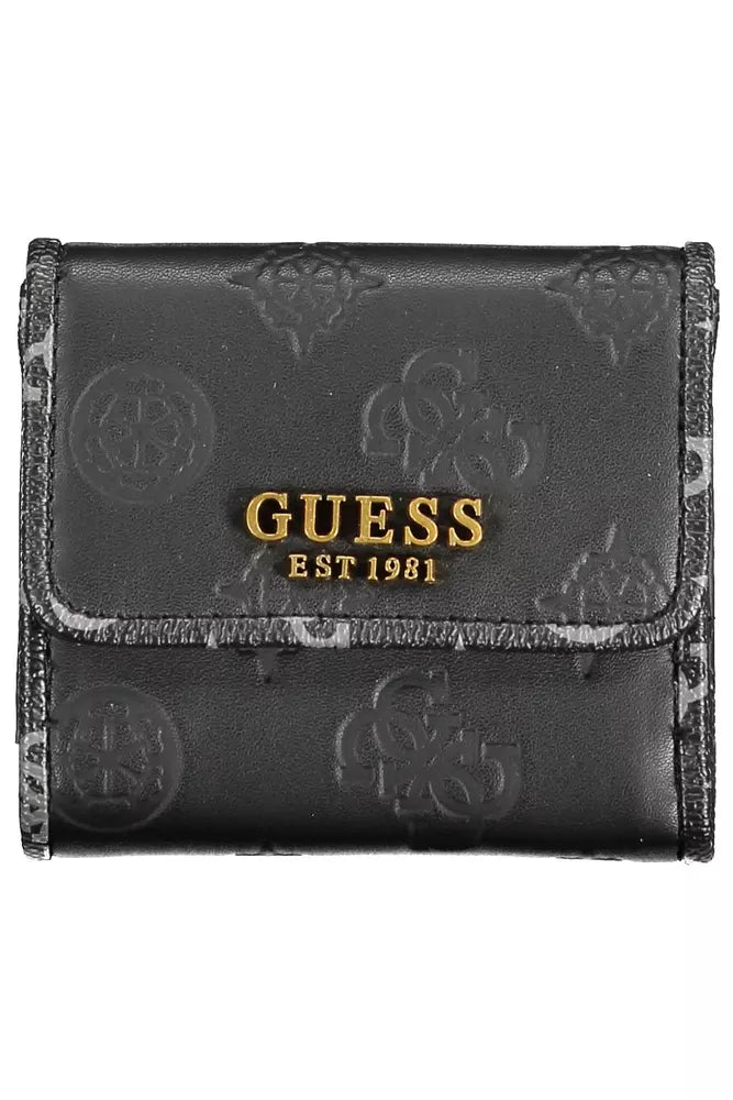 Guess Jeans "Black Polyethylene Women Wallet"