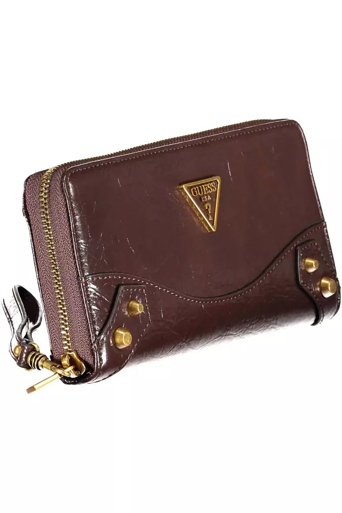 Guess Jeans Elegant Brown Polyethylene Wallet Guess Jeans