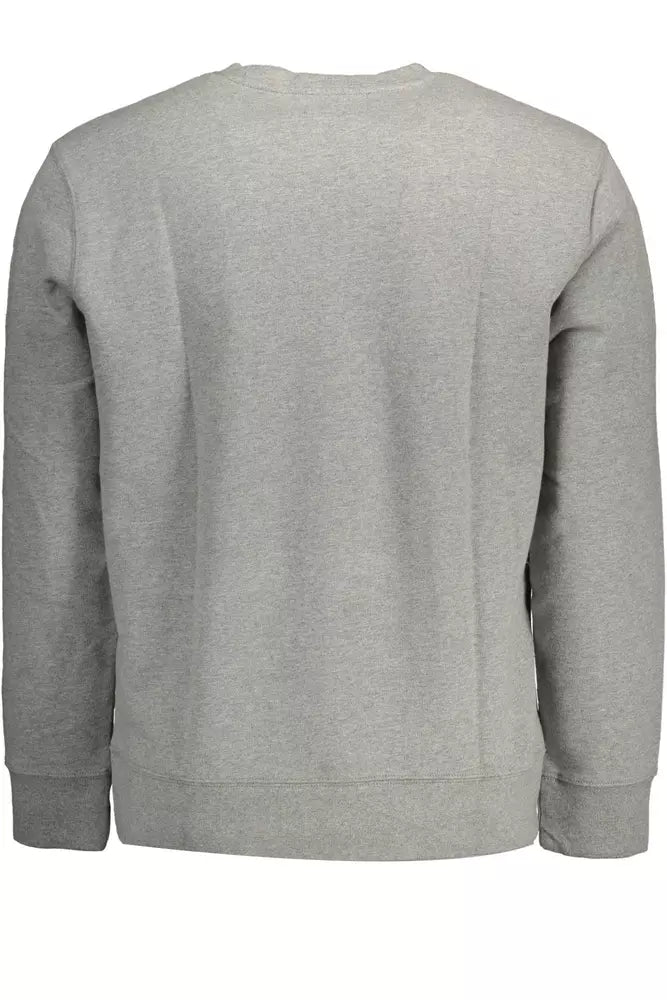 Levi's Chic Gray Long-Sleeved Logo Sweatshirt Levi's