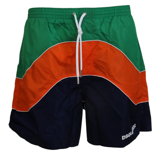 Dsquared² Multicolor Printed Swimshorts Boxer Dsquared²