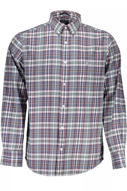 Gant Classic Blue Long Sleeve Cotton Shirt Gant