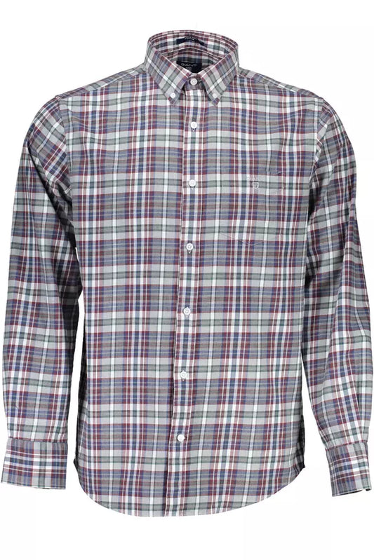 Gant Classic Blue Long Sleeve Cotton Shirt Gant