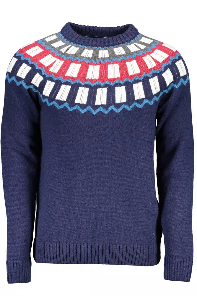 Gant Alpaca Blend Blue Designer Sweater Gant