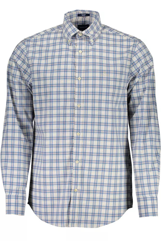 Gant Sophisticated Blue Long-Sleeved Shirt Gant