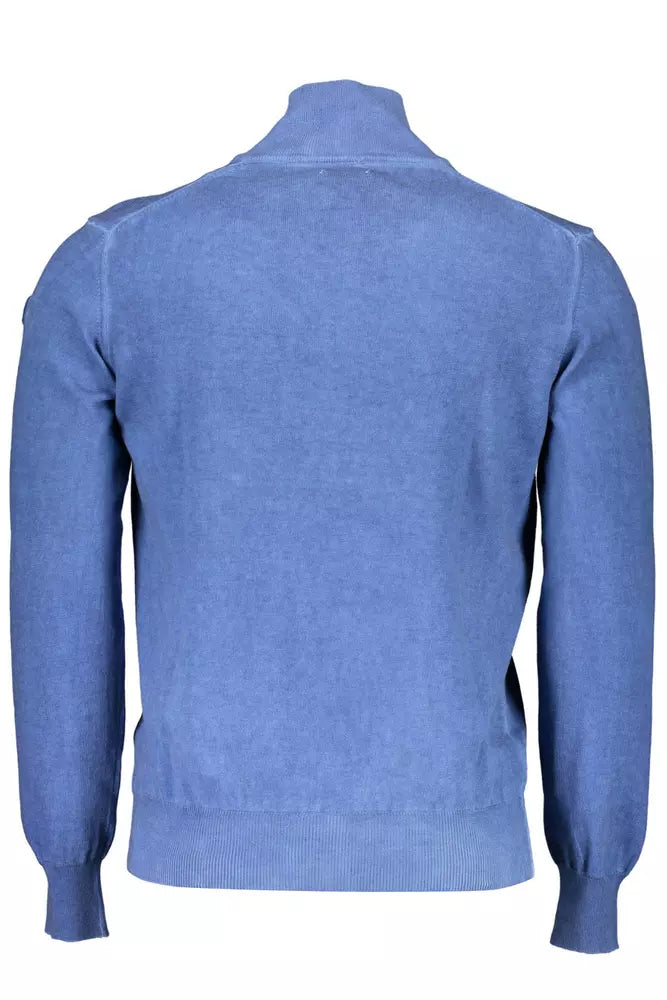 North Sails Elegant Long-Sleeved Half-Zip Blue Sweater North Sails