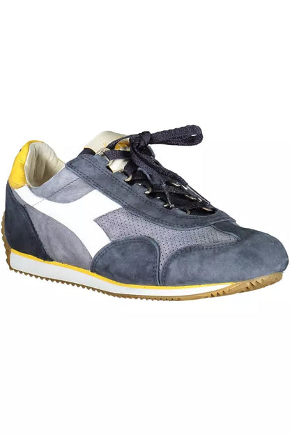 Diadora Contemporary Blue Lace-Up Sports Sneakers Diadora