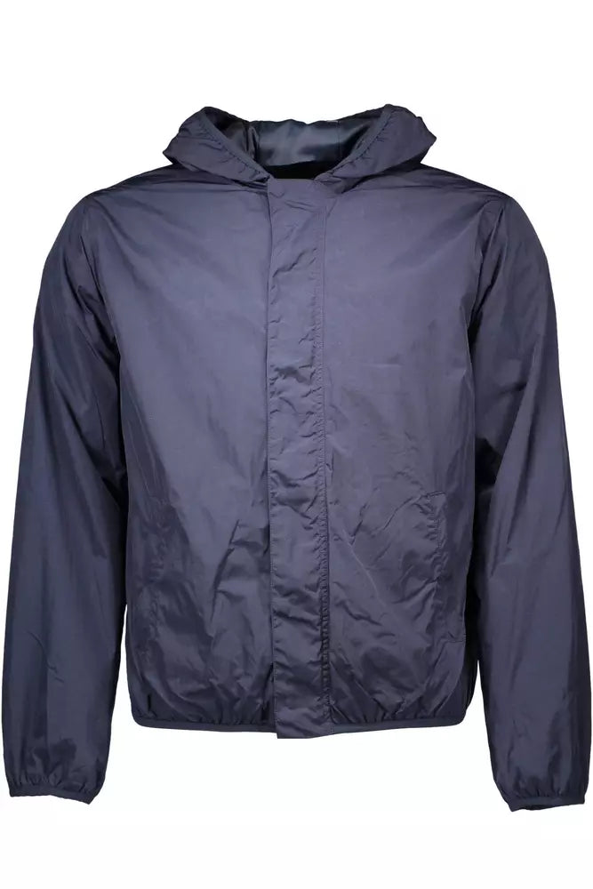 Gant Chic Blue Nylon Sport Jacket with Hood Gant