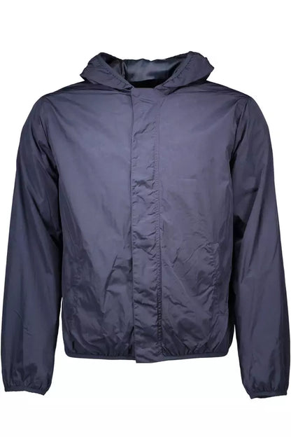 Gant Chic Blue Nylon Sport Jacket with Hood Gant