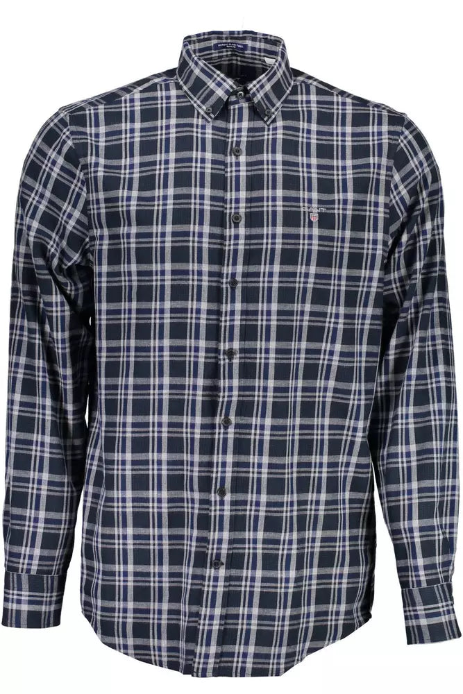 Gant Chic Regular Fit Long Sleeve Blue Shirt Gant