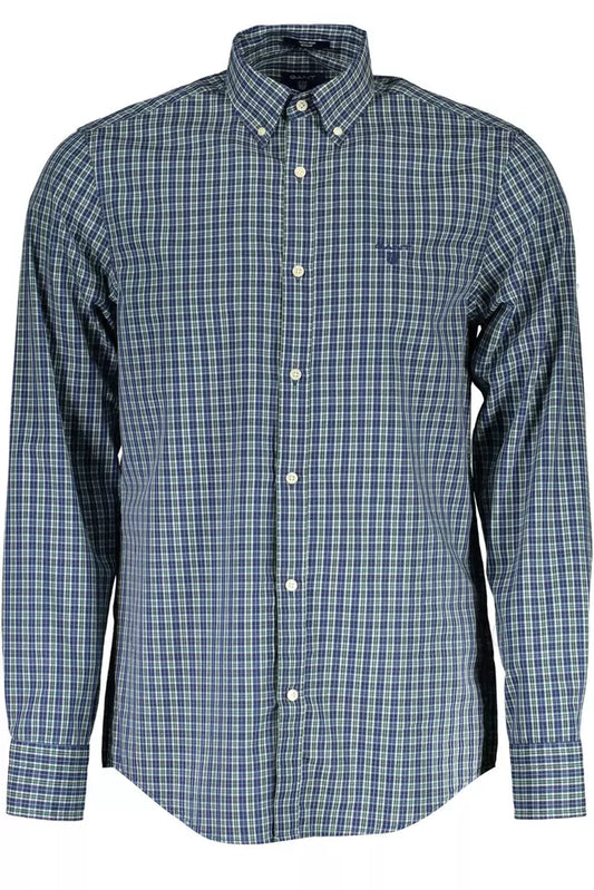 Gant Elegant Long-Sleeved Button-Down Green Shirt Gant