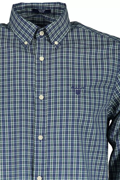 Gant Elegant Long-Sleeved Button-Down Green Shirt Gant