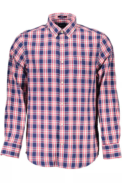 Gant Classic Blue Cotton Long Sleeve Shirt Gant