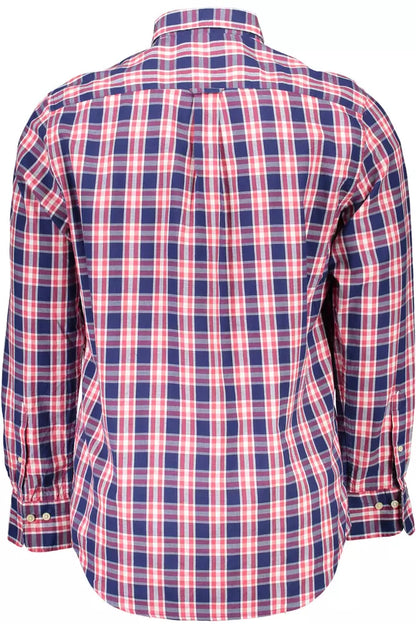 Gant Classic Blue Cotton Long Sleeve Shirt Gant