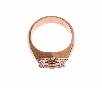 Nialaya Chic Pink Gold Plated Sterling Silver Ring Nialaya