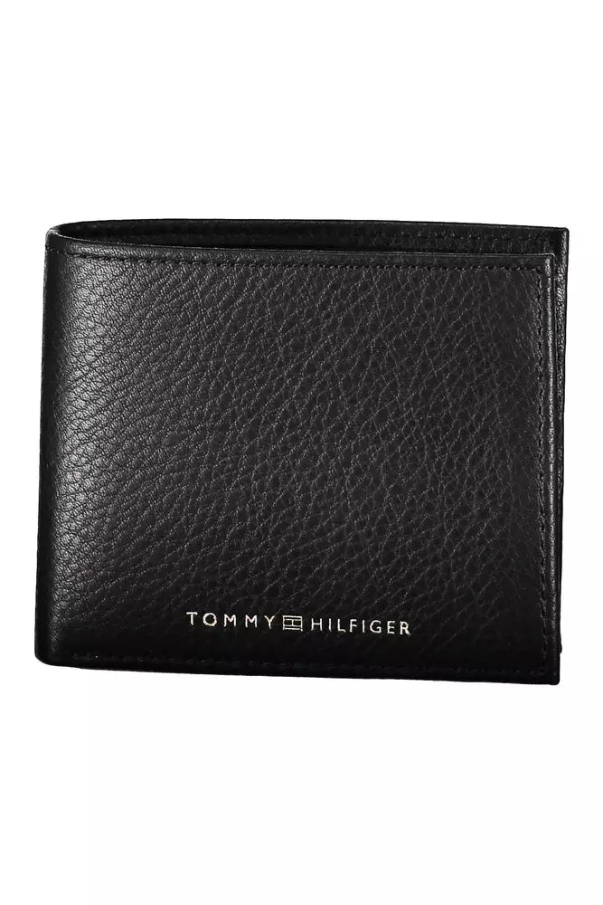 Tommy Hilfiger Black Leather Men Wallet