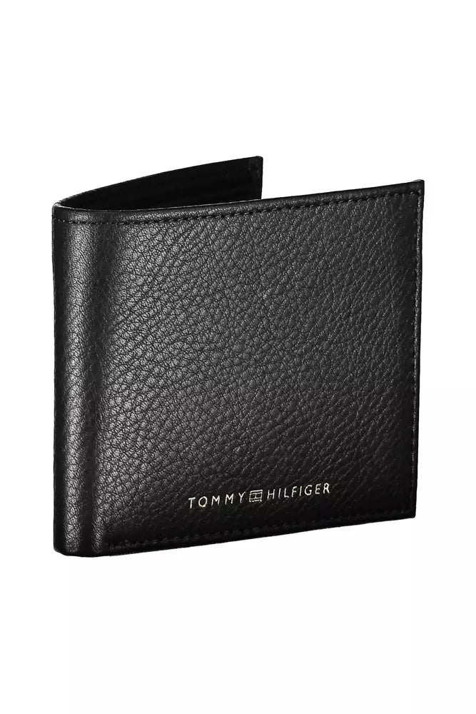 Tommy Hilfiger Black Leather Men Wallet