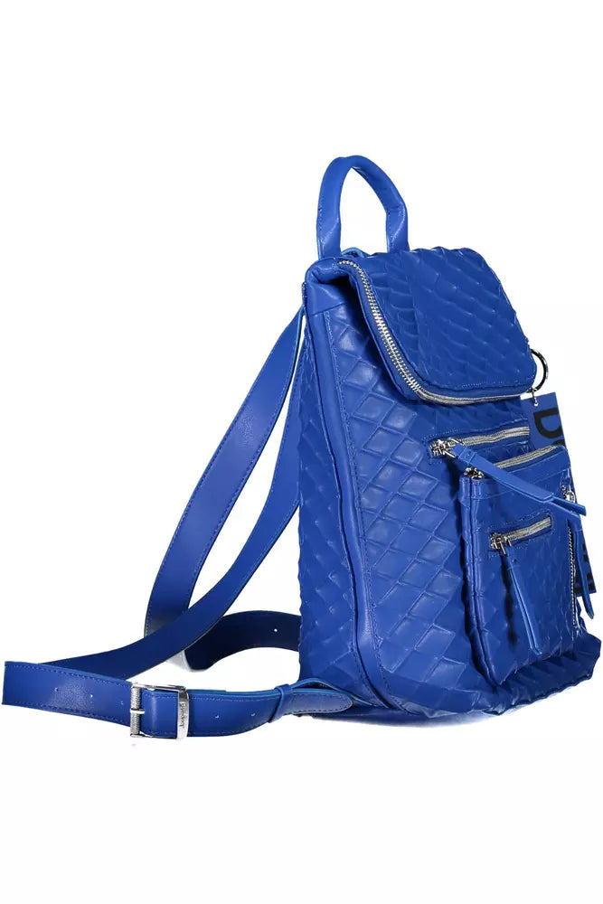 Desigual Chic Blue Urban Backpack with Contrasting Details Desigual